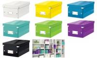 LEITZ DVD Ablagebox Click & Store WOW, violett